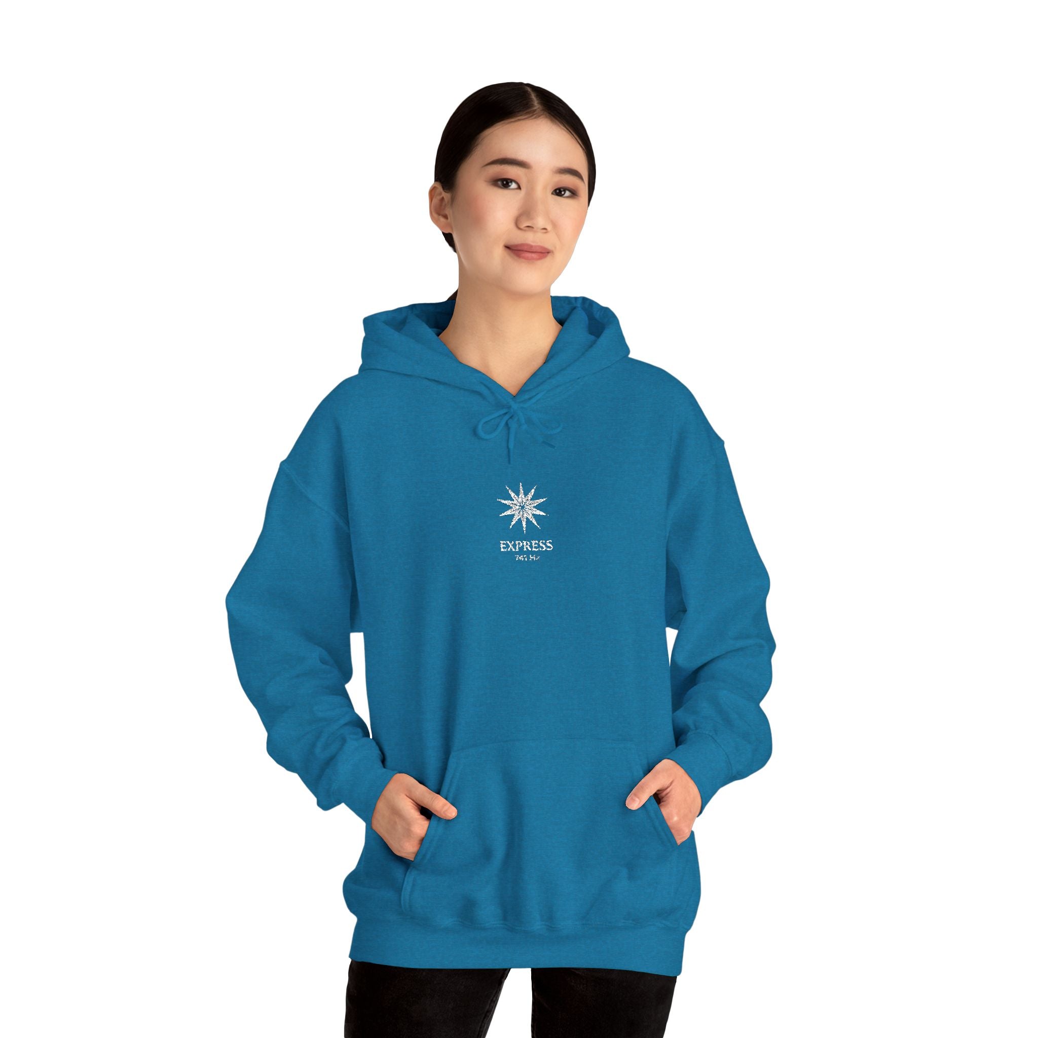 F°7 - EXPRESS - EMBROIDERED Unisex Heavy Blend™ Hooded Sweatshirt