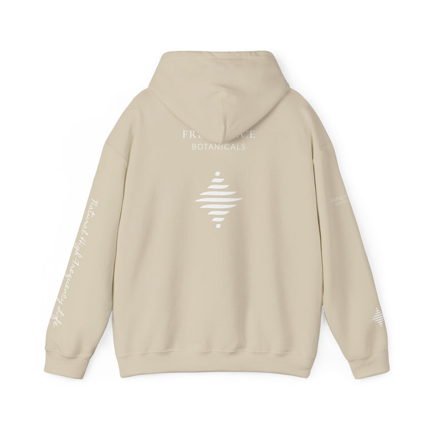 Express 741 Hz Star Logo Hoodie | Frequency Botanical Minimalist Design