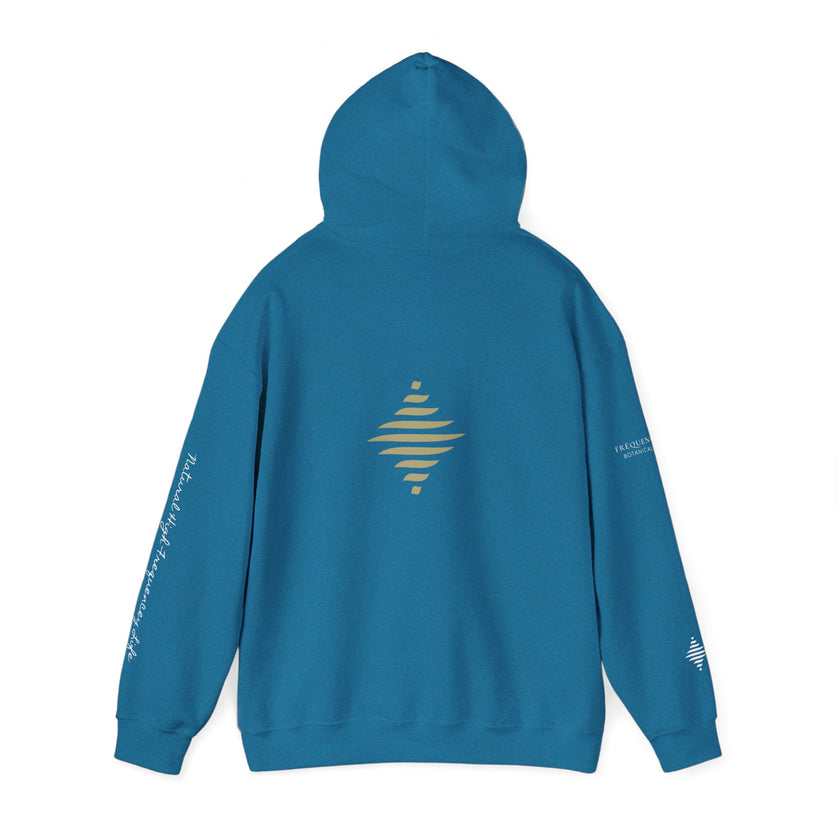 Instinct 396 Hz Star Logo Hoodie | Frequency Botanical Minimalist Design