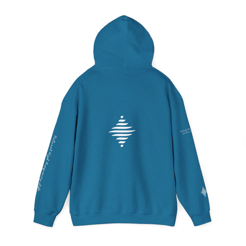 Inspire 965 Hz Star Logo Hoodie | Frequency Botanical Minimalist Design