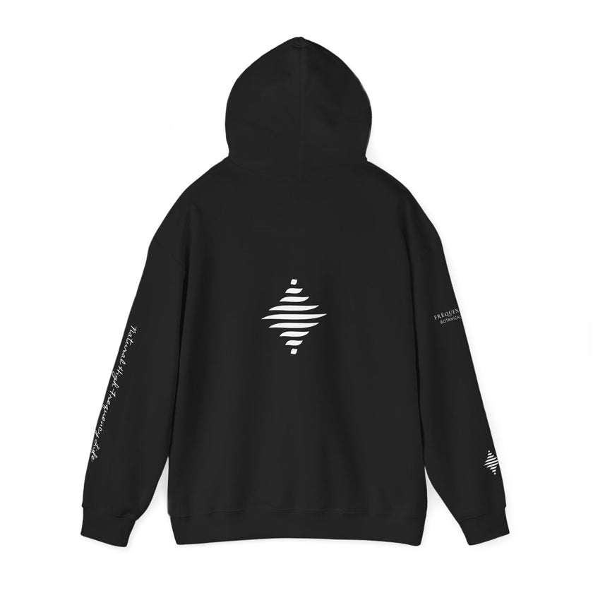 Inspire 965 Hz Star Logo Hoodie | Frequency Botanical Minimalist Design