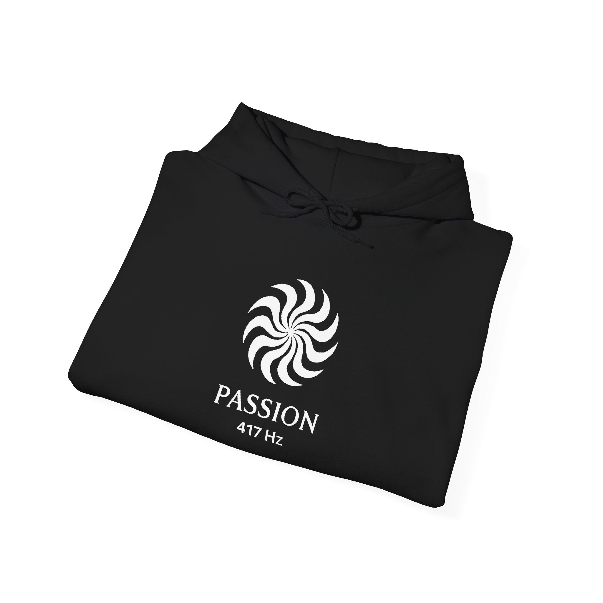 Passion 417 Hz Star Logo Hoodie | Frequency Botanical Minimalist Design