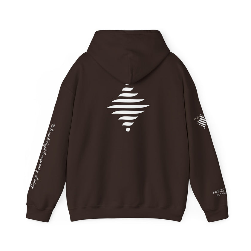 Love 639 Hz Star Logo Hoodie | Frequency Botanical Minimalist Design