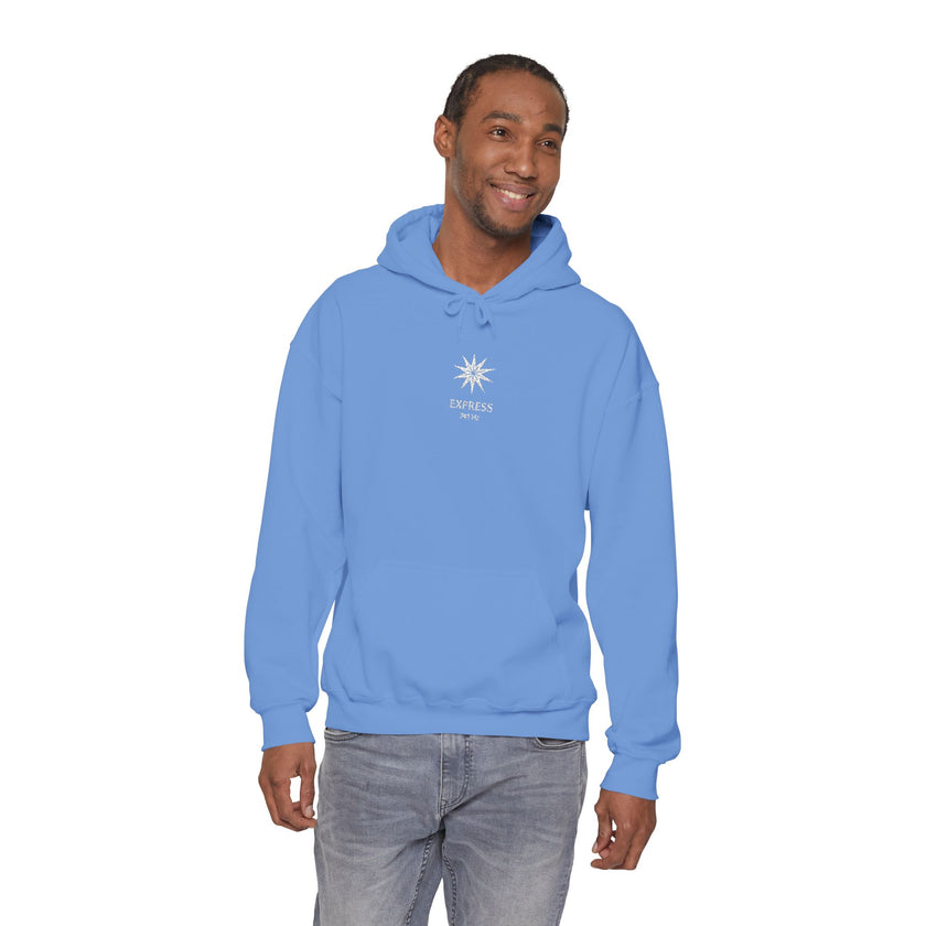 F°7 - EXPRESS - EMBROIDERED Unisex Heavy Blend™ Hooded Sweatshirt