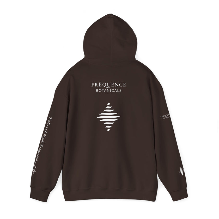 Clarity 852 Hz Star Logo Hoodie | Frequency Botanical Minimalist Design