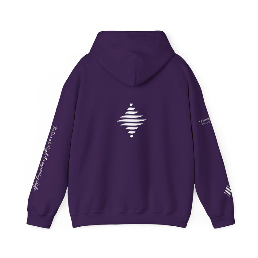 Inspire 965 Hz Star Logo Hoodie | Frequency Botanical Minimalist Design