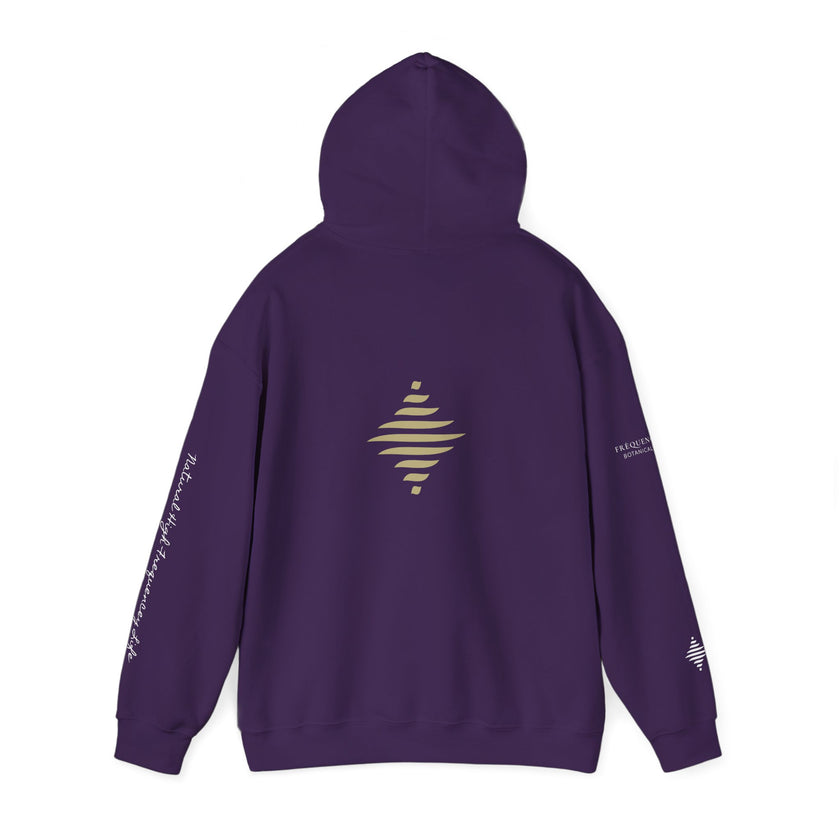 Instinct 396 Hz Star Logo Hoodie | Frequency Botanical Minimalist Design