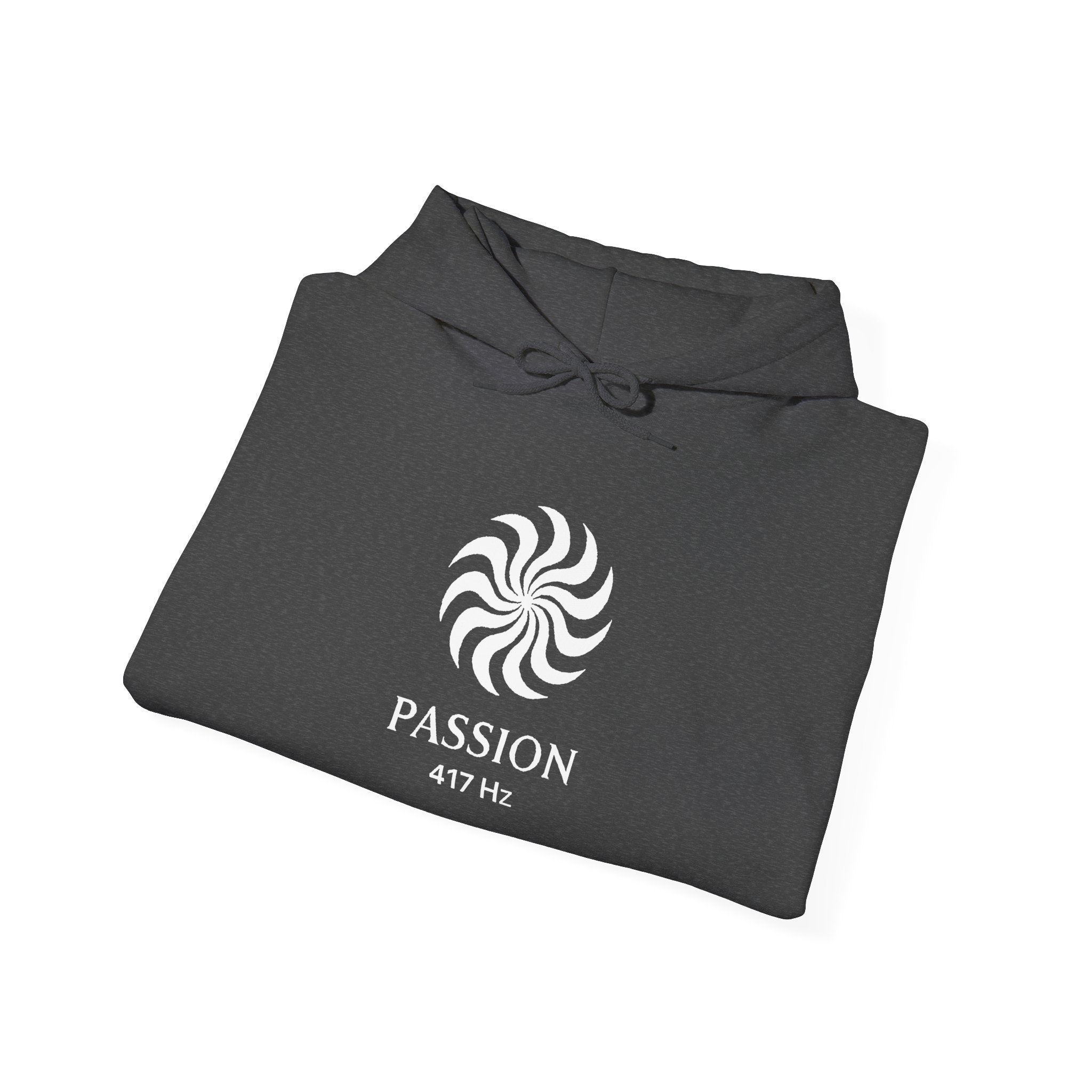 Passion 417 Hz Star Logo Hoodie | Frequency Botanical Minimalist Design