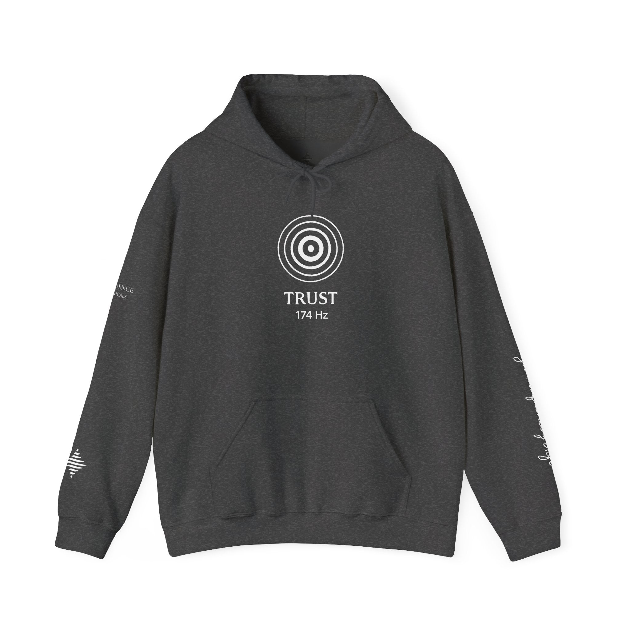 Trust 174 Hz Star Logo Hoodie | Frequency Botanical Minimalist Design