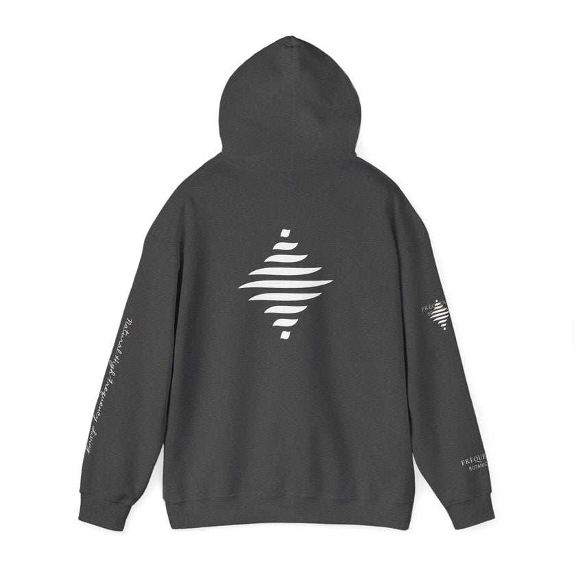 Love 639 Hz Star Logo Hoodie | Frequency Botanical Minimalist Design