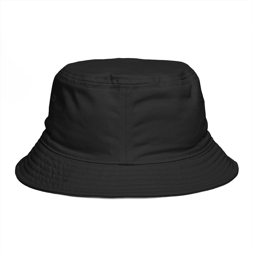 Frequénce Botanicals Embroidered Bucket Hat — Earthy Brown Garden Logo Sun Hat