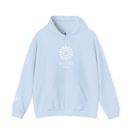 Inspire 965 Hz Star Logo Hoodie | Frequency Botanical Minimalist Design