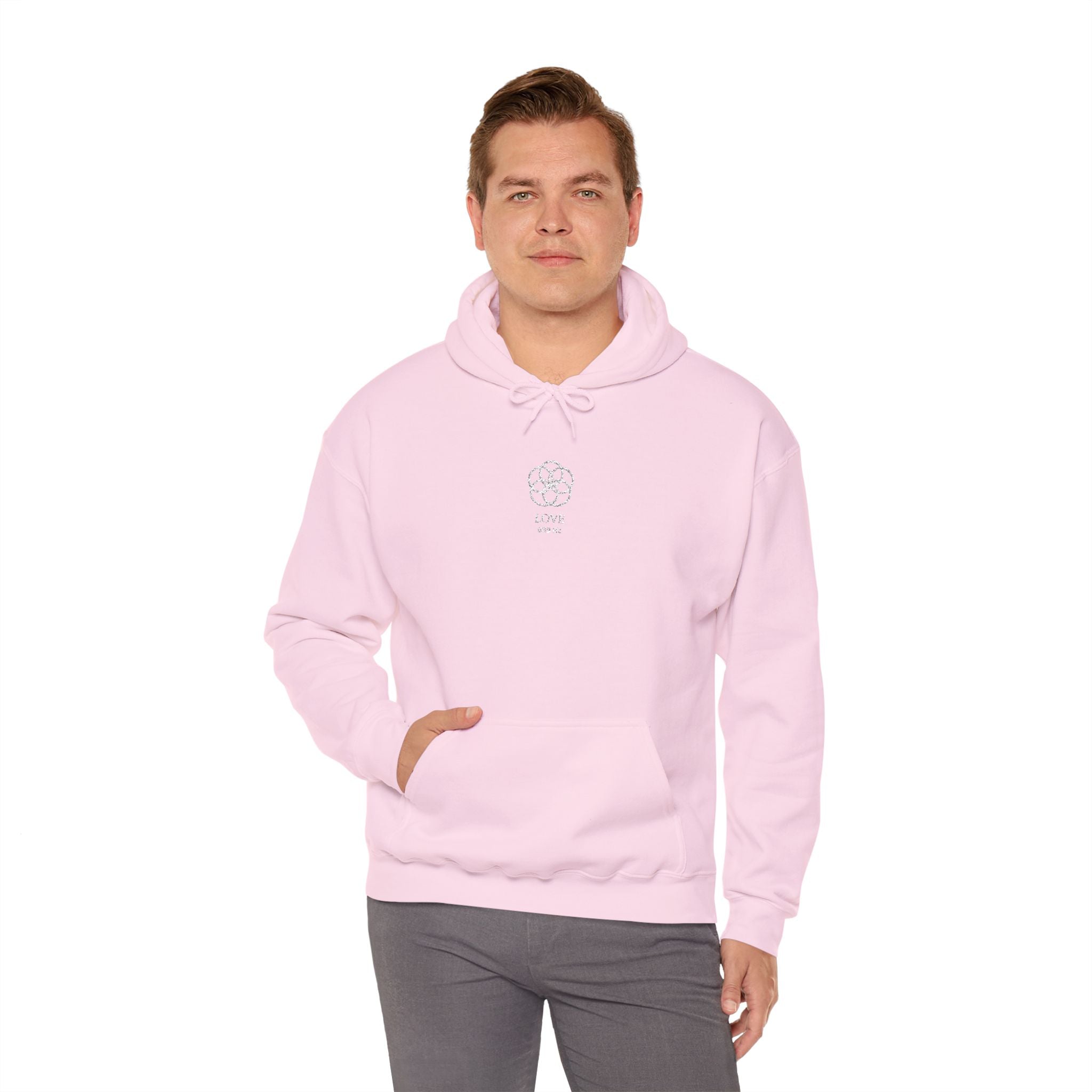 F°6 - LOVE - EMBROIDERED Unisex Heavy Blend™ Hooded Sweatshirt