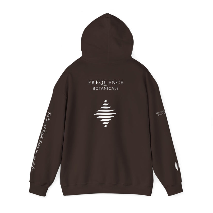 Express 741 Hz Star Logo Hoodie | Frequency Botanical Minimalist Design