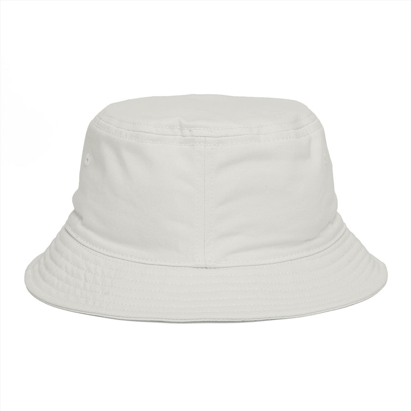 Frequénce Botanicals Embroidered Bucket Hat — Earthy Brown Garden Logo Sun Hat