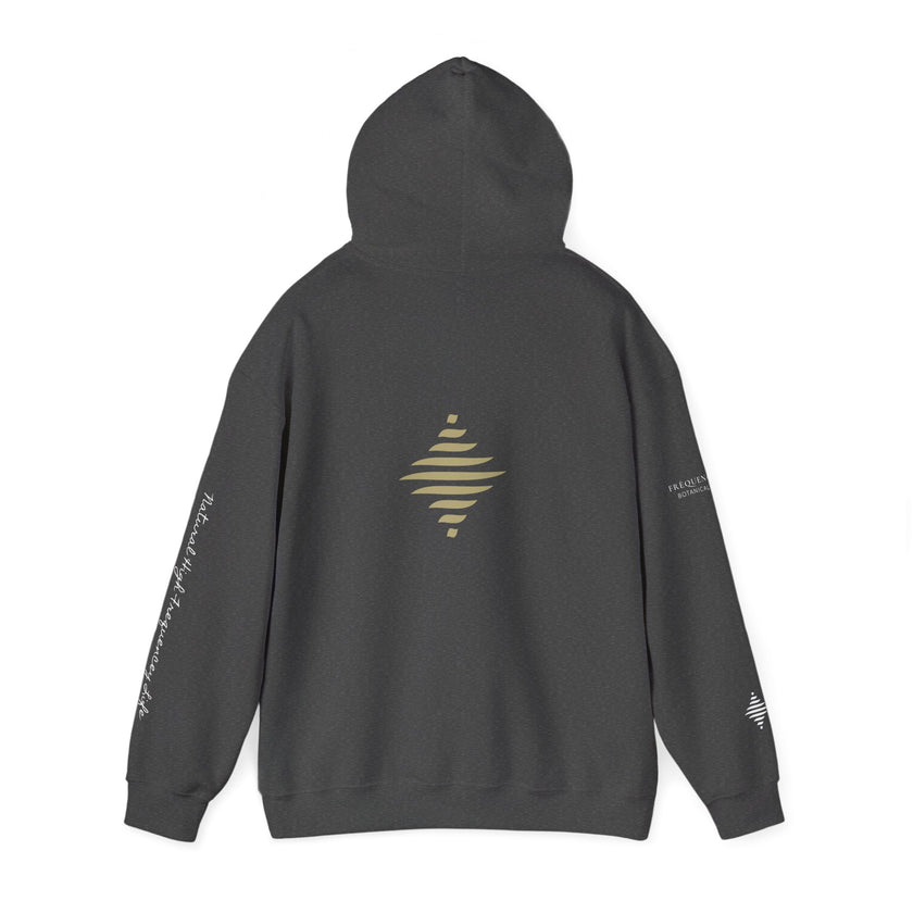 Instinct 396 Hz Star Logo Hoodie | Frequency Botanical Minimalist Design
