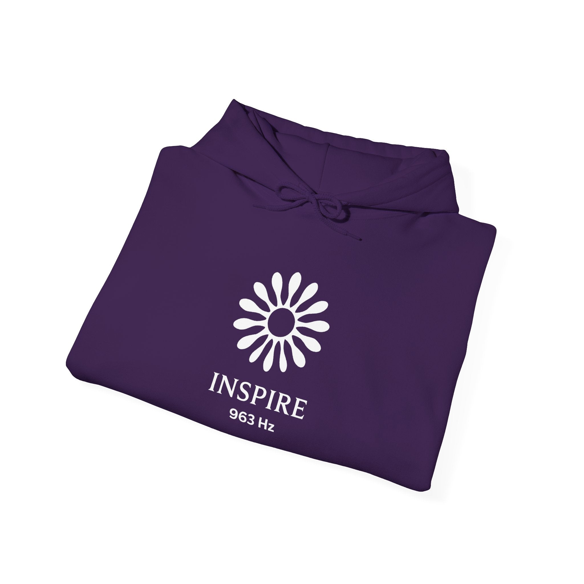 Inspire 965 Hz Star Logo Hoodie | Frequency Botanical Minimalist Design