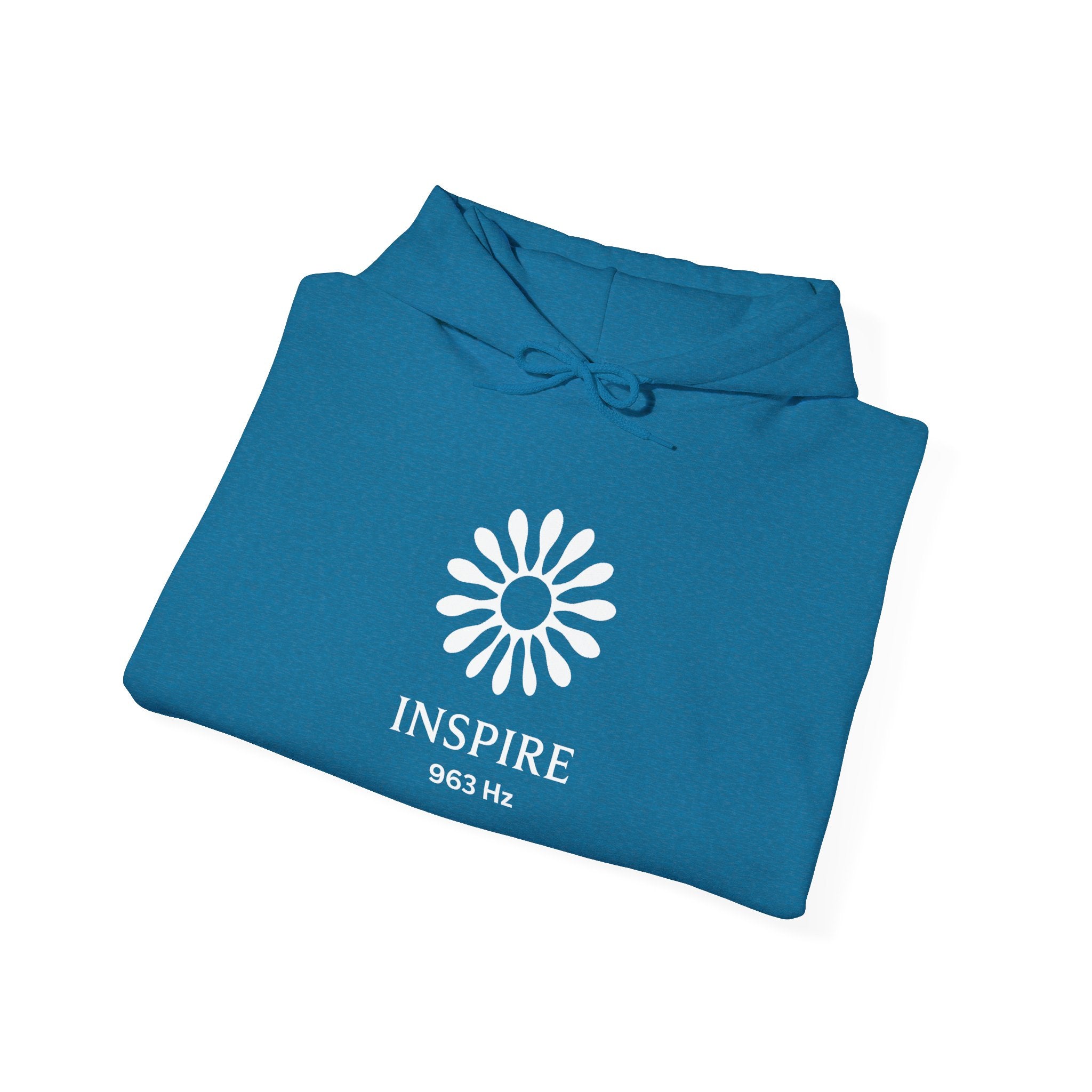 Inspire 965 Hz Star Logo Hoodie | Frequency Botanical Minimalist Design