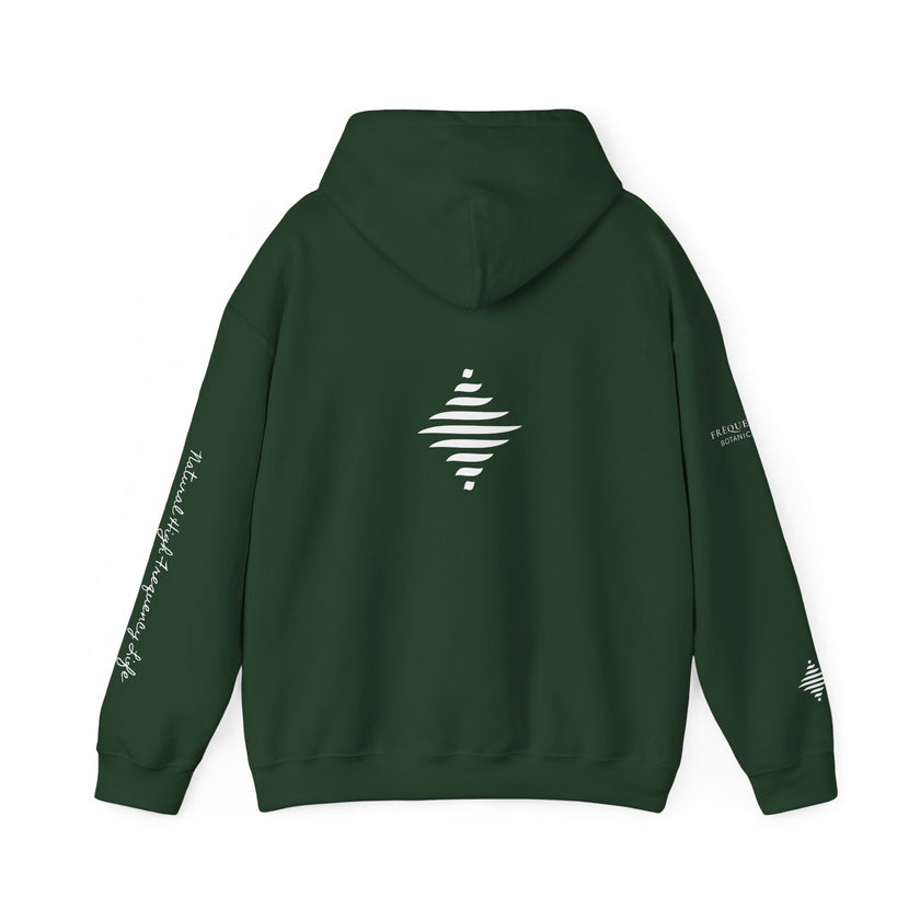 Inspire 965 Hz Star Logo Hoodie | Frequency Botanical Minimalist Design
