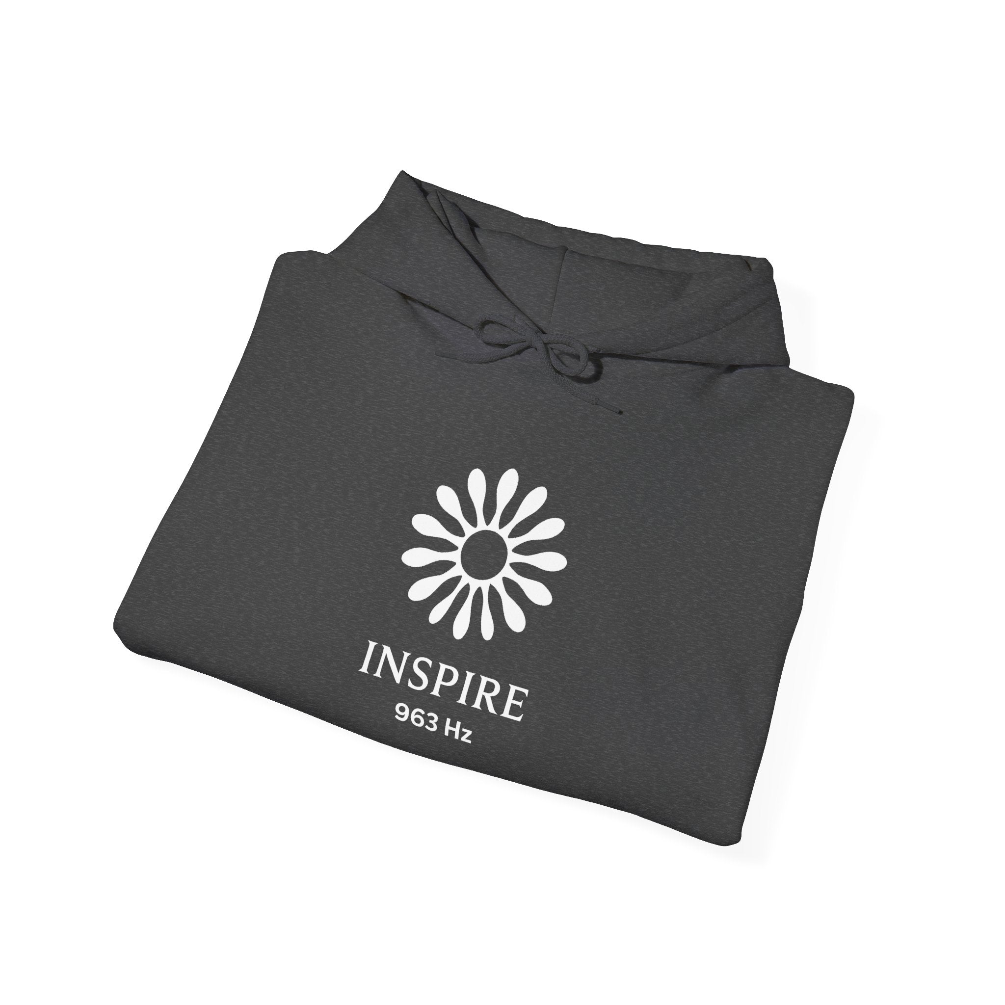 Inspire 965 Hz Star Logo Hoodie | Frequency Botanical Minimalist Design
