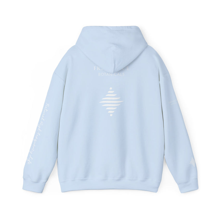 Clarity 852 Hz Star Logo Hoodie | Frequency Botanical Minimalist Design