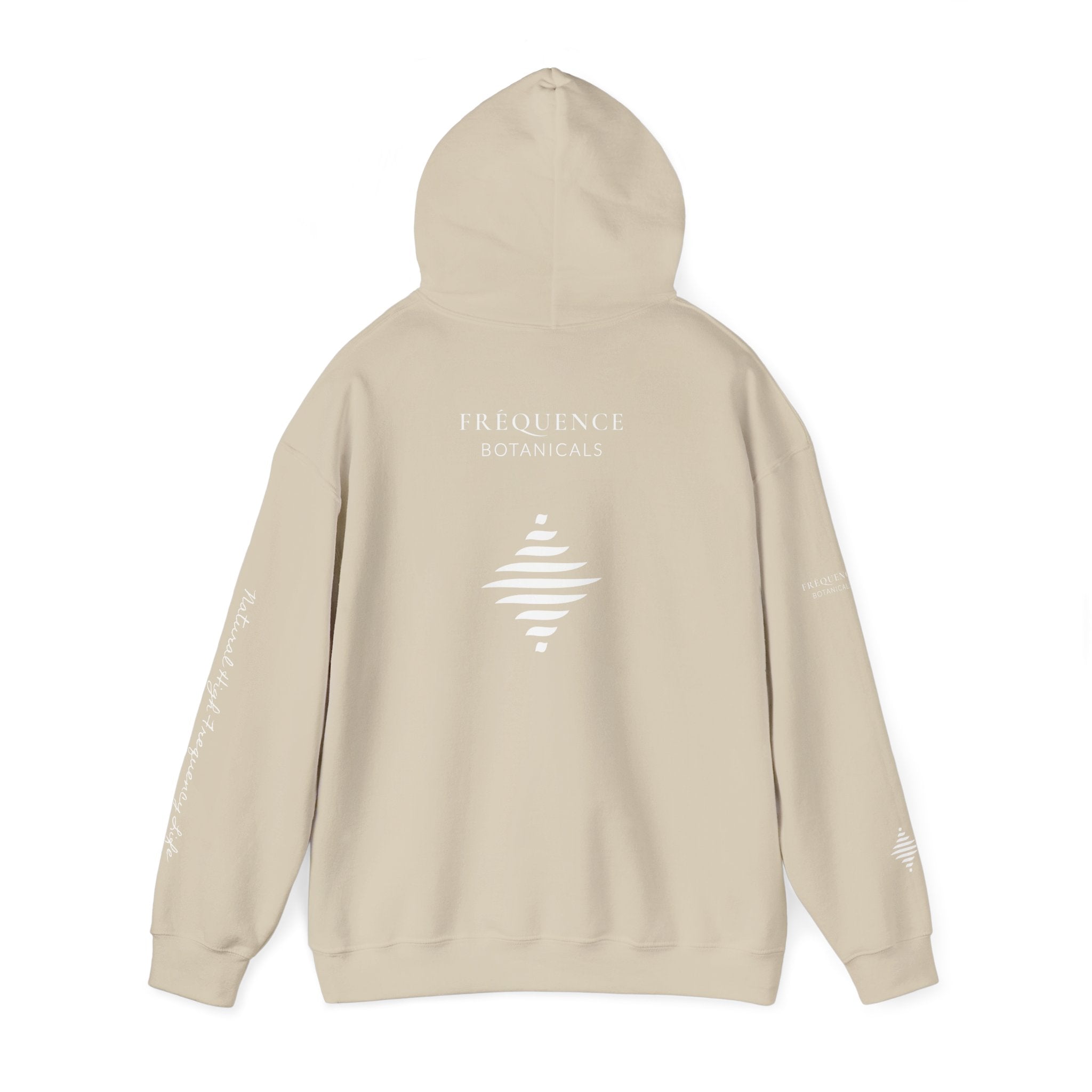 Energy 285 Hz Star Logo Hoodie | Frequency Botanical Minimalist Design