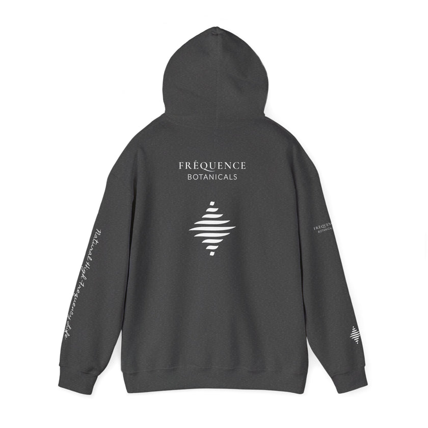 Clarity 852 Hz Star Logo Hoodie | Frequency Botanical Minimalist Design