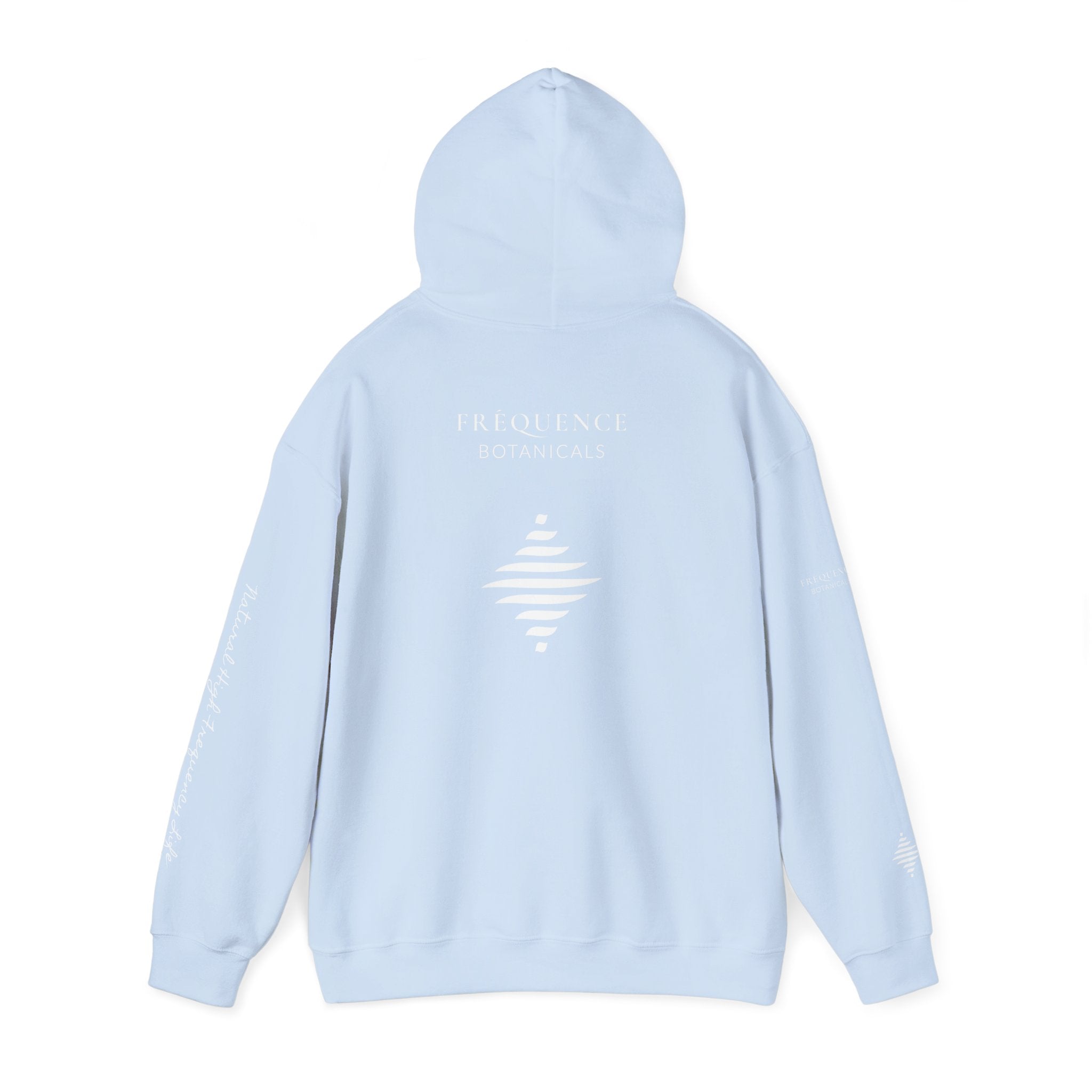 Clarity 852 Hz Star Logo Hoodie | Frequency Botanical Minimalist Design