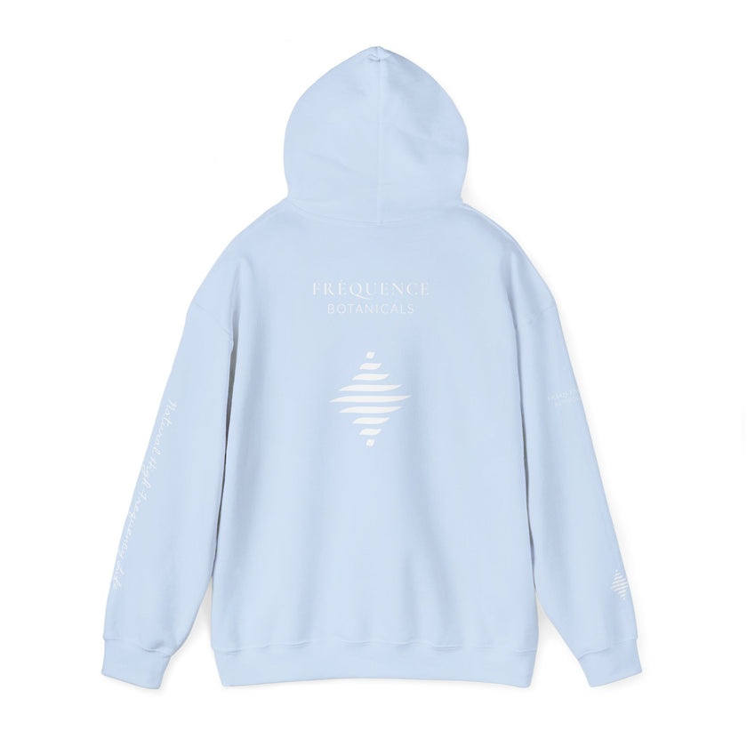 Clarity 852 Hz Star Logo Hoodie | Frequency Botanical Minimalist Design