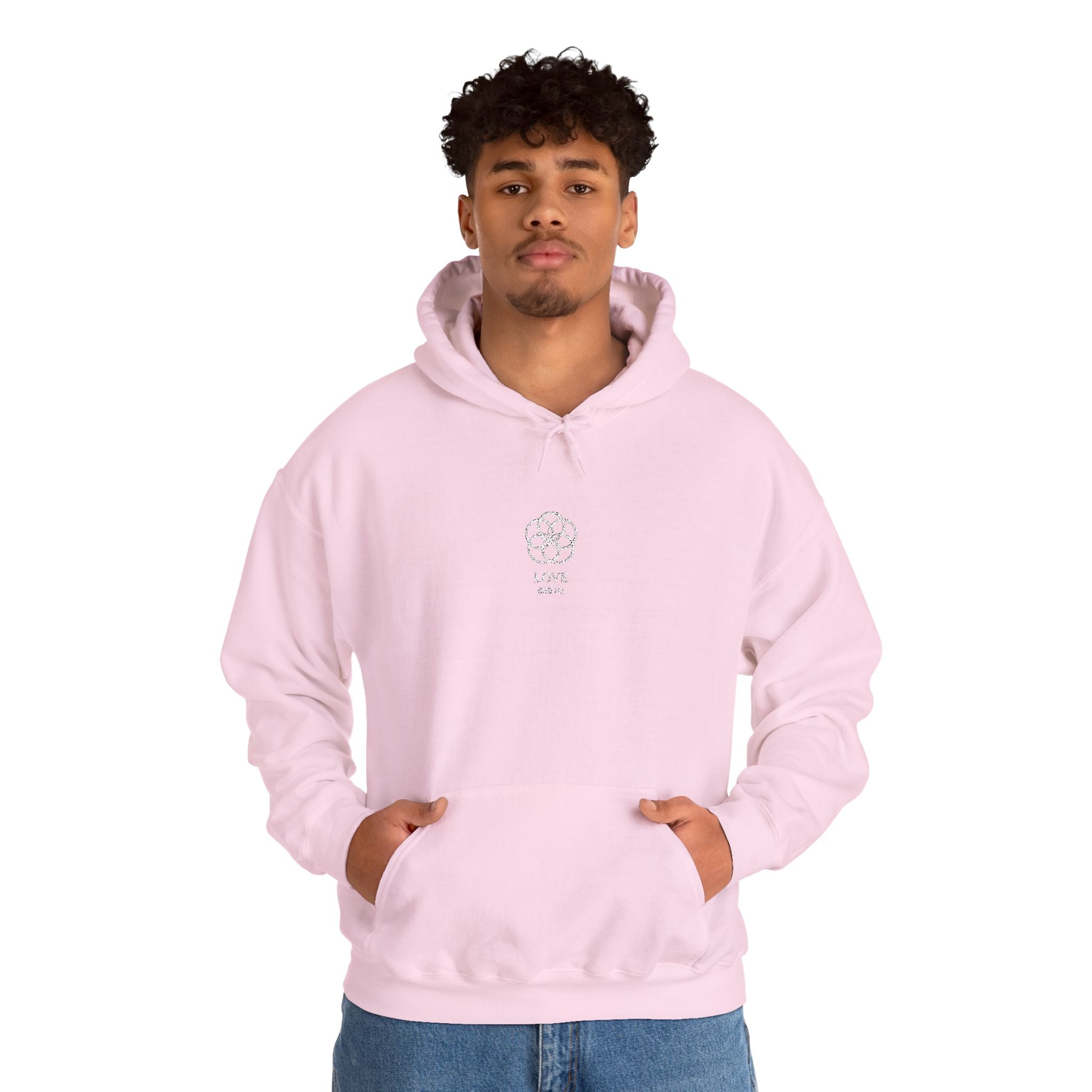 F°6 - LOVE - EMBROIDERED Unisex Heavy Blend™ Hooded Sweatshirt