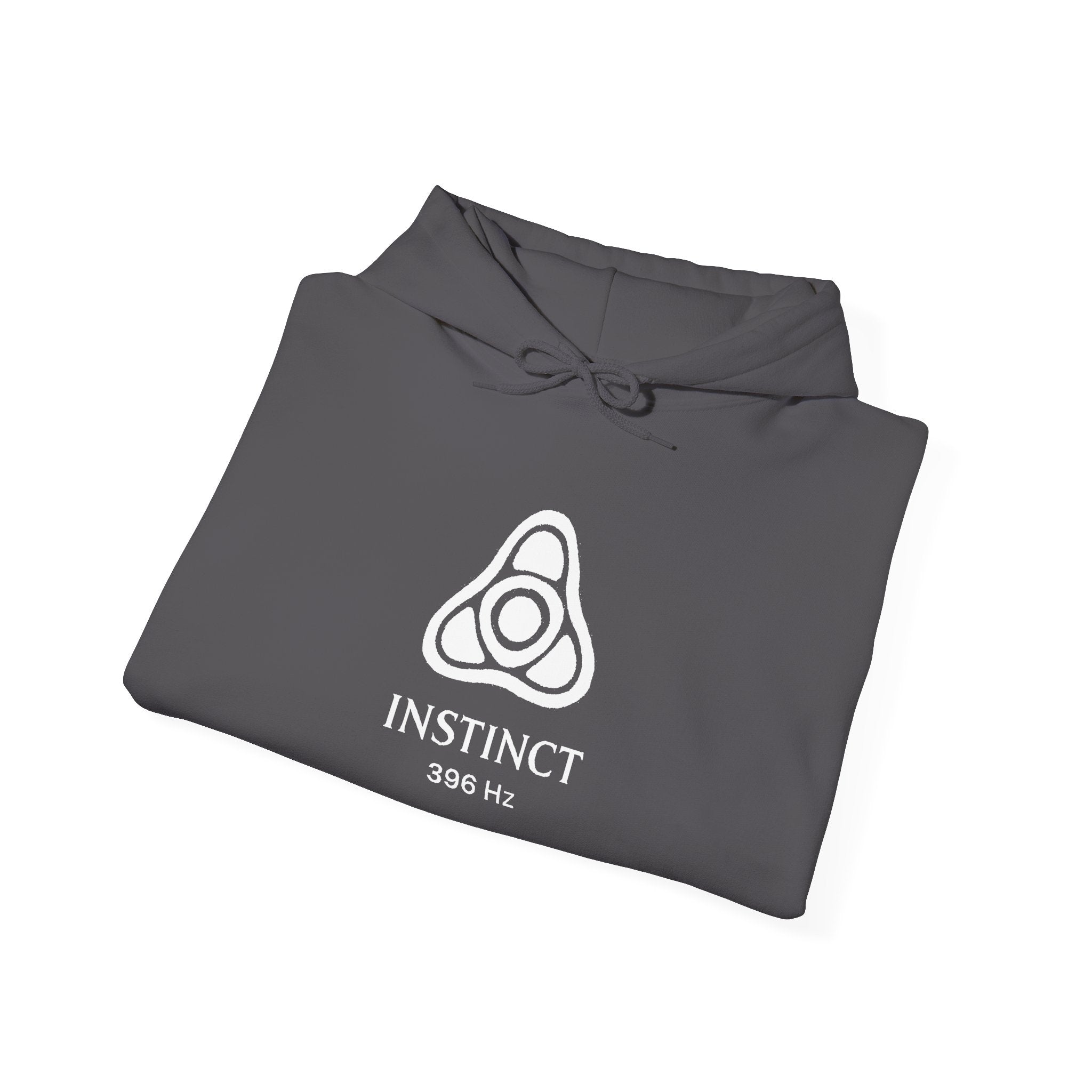 Instinct 396 Hz Star Logo Hoodie | Frequency Botanical Minimalist Design