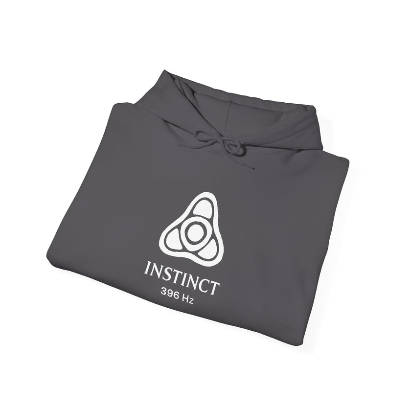 Instinct 396 Hz Star Logo Hoodie | Frequency Botanical Minimalist Design