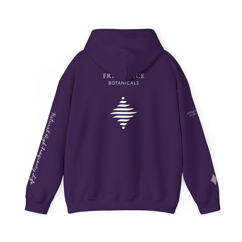 Express 741 Hz Star Logo Hoodie | Frequency Botanical Minimalist Design