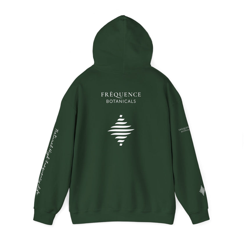 Express 741 Hz Star Logo Hoodie | Frequency Botanical Minimalist Design