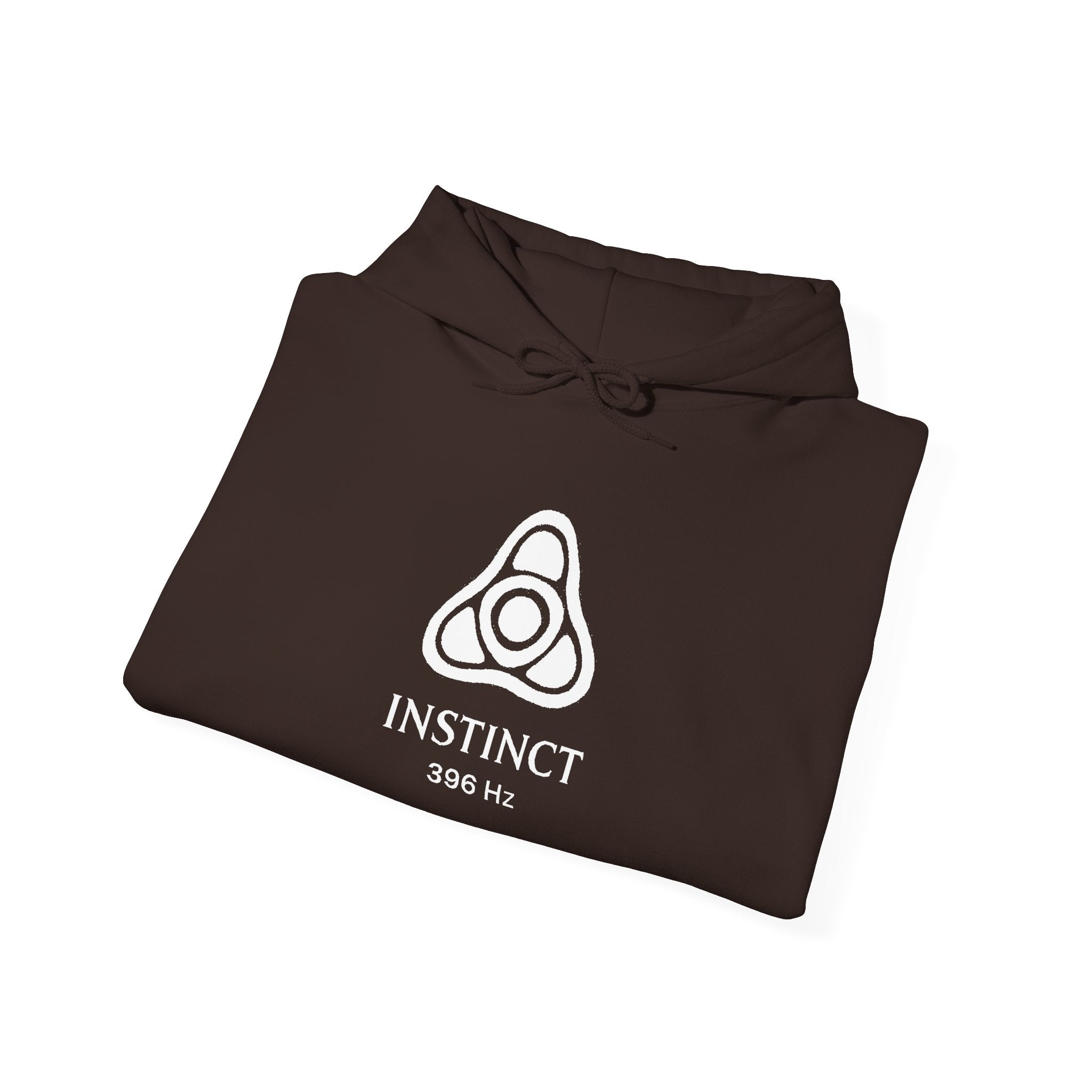 Instinct 396 Hz Star Logo Hoodie | Frequency Botanical Minimalist Design