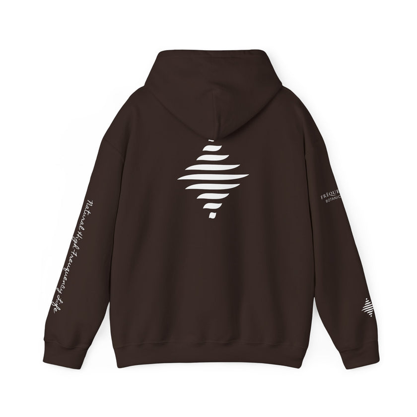 Power 528 Hz Star Logo Hoodie | Frequency Botanical Minimalist Design