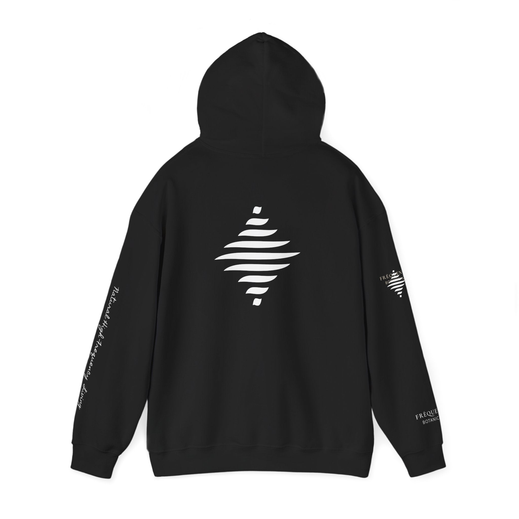 Love 639 Hz Star Logo Hoodie | Frequency Botanical Minimalist Design