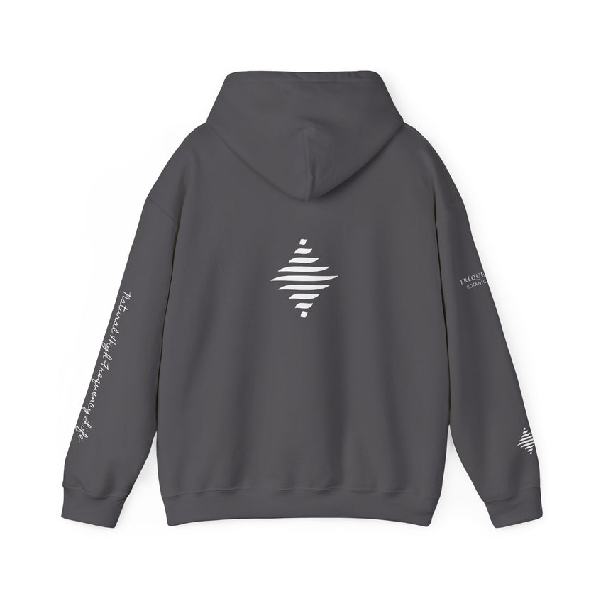 Inspire 965 Hz Star Logo Hoodie | Frequency Botanical Minimalist Design