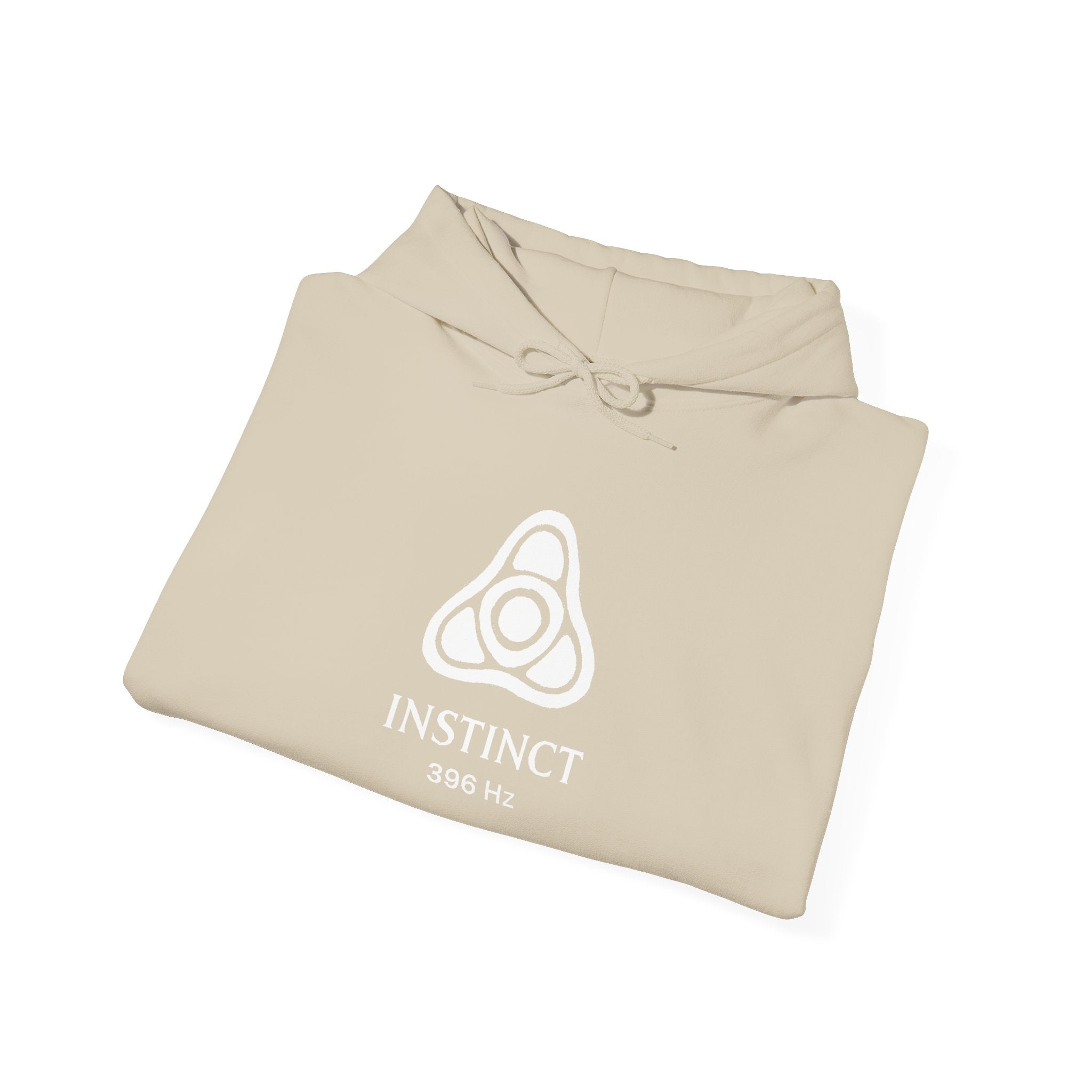 Instinct 396 Hz Star Logo Hoodie | Frequency Botanical Minimalist Design