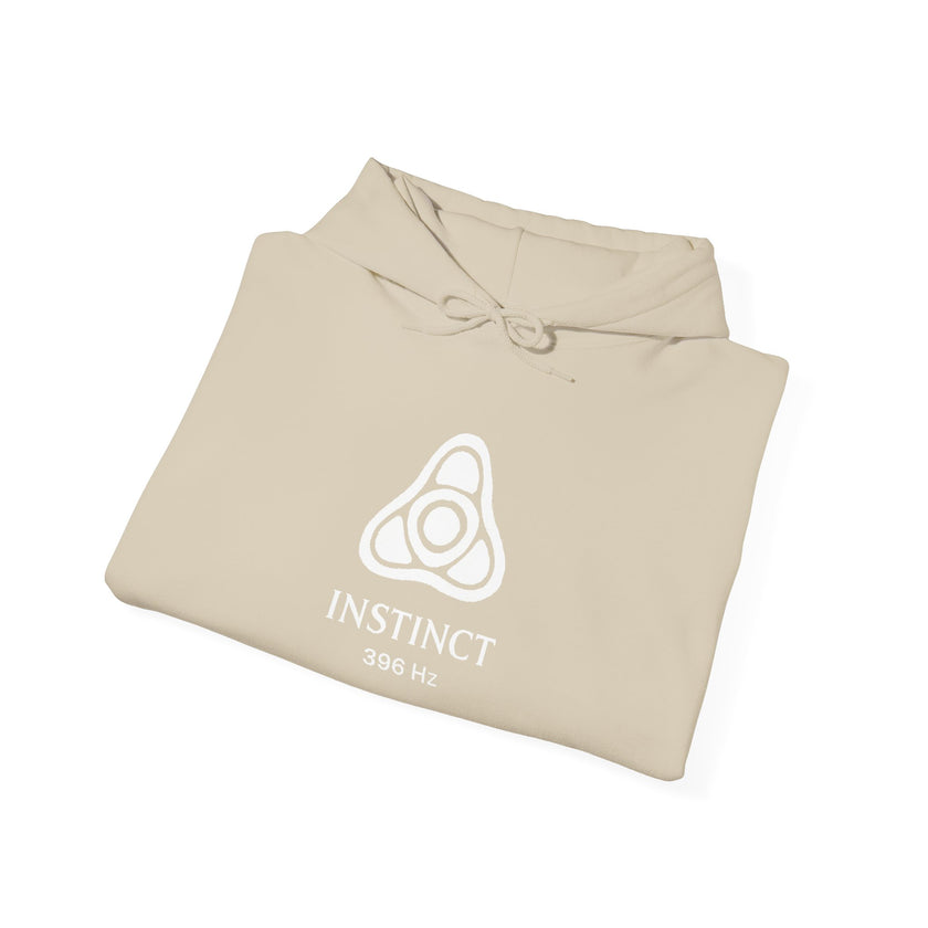 Instinct 396 Hz Star Logo Hoodie | Frequency Botanical Minimalist Design
