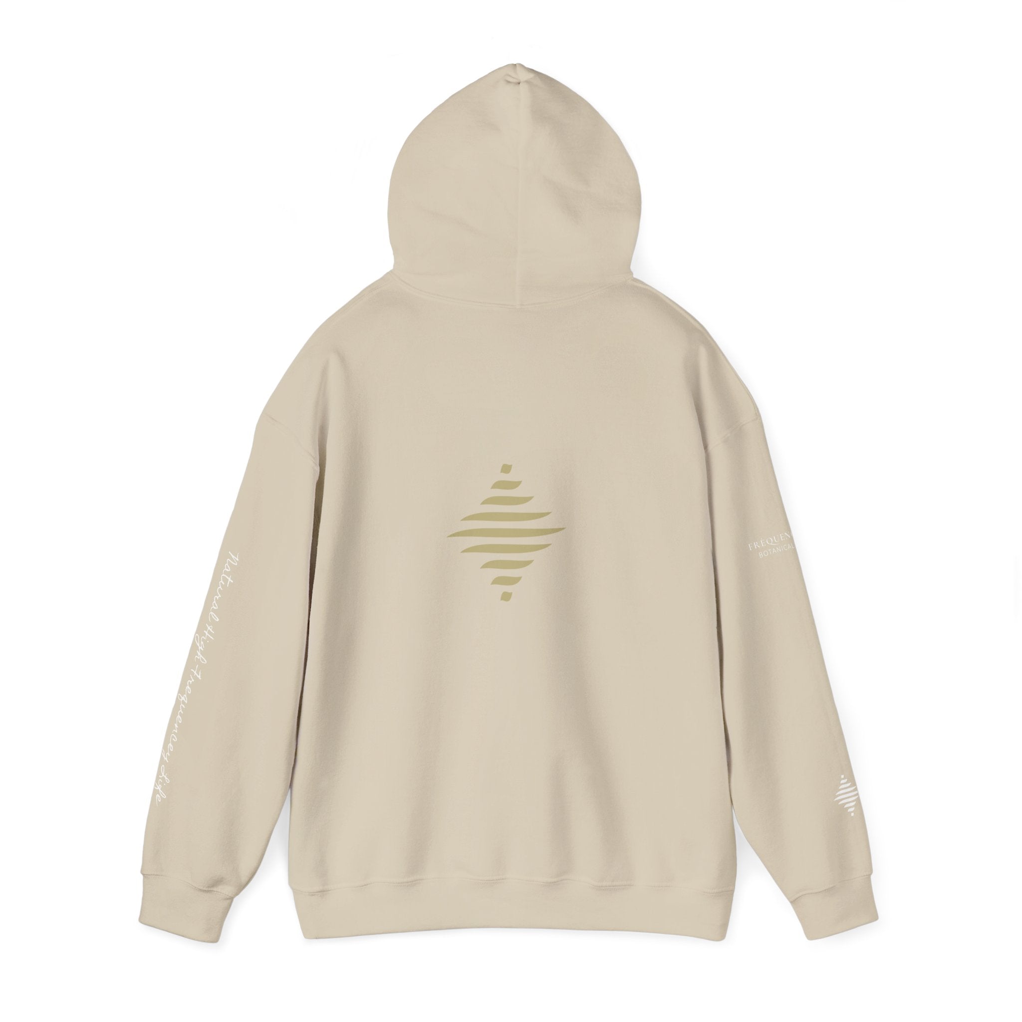 Instinct 396 Hz Star Logo Hoodie | Frequency Botanical Minimalist Design
