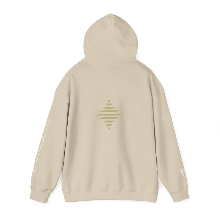 Instinct 396 Hz Star Logo Hoodie | Frequency Botanical Minimalist Design