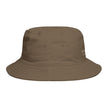Frequénce Botanicals Embroidered Bucket Hat — Earthy Brown Garden Logo Sun Hat