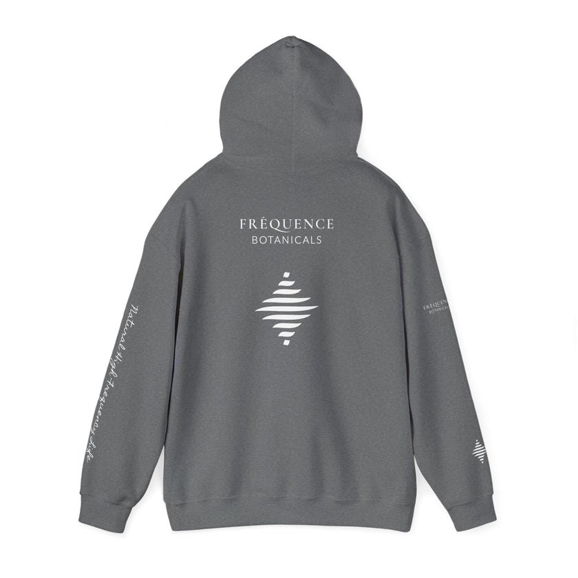 Express 741 Hz Star Logo Hoodie | Frequency Botanical Minimalist Design