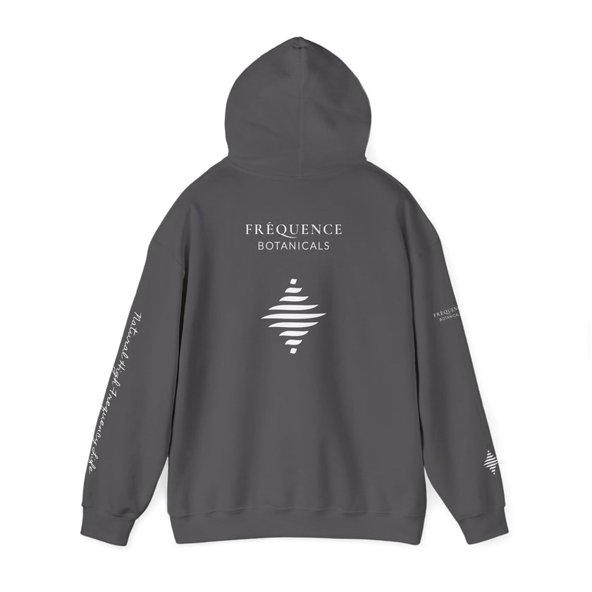 Express 741 Hz Star Logo Hoodie | Frequency Botanical Minimalist Design