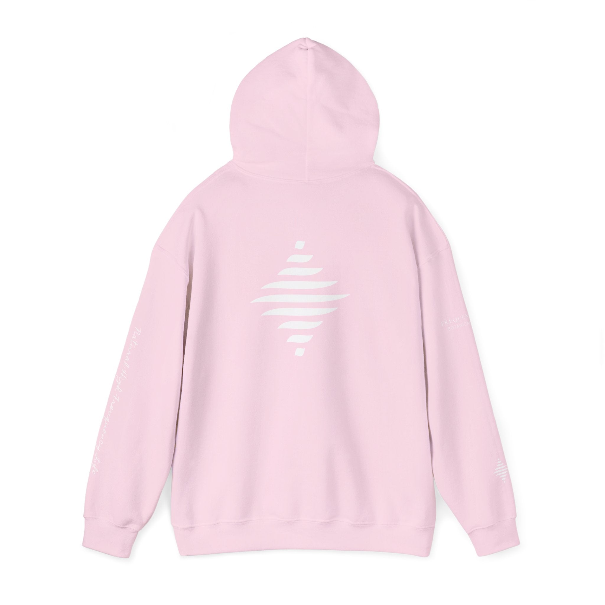 Power 528 Hz Star Logo Hoodie | Frequency Botanical Minimalist Design