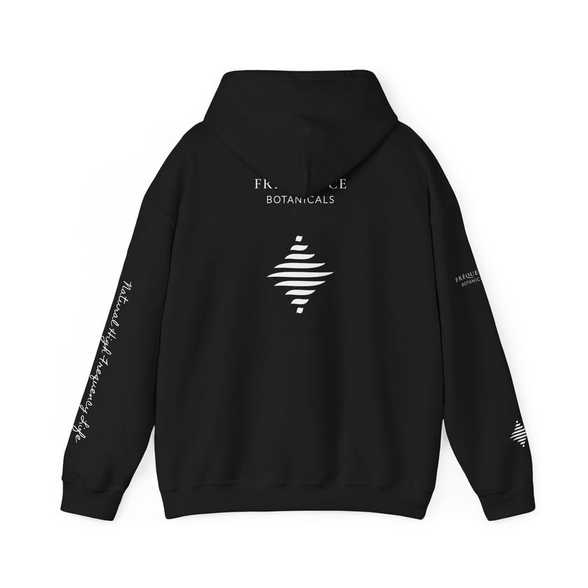 Energy 285 Hz Star Logo Hoodie | Frequency Botanical Minimalist Design