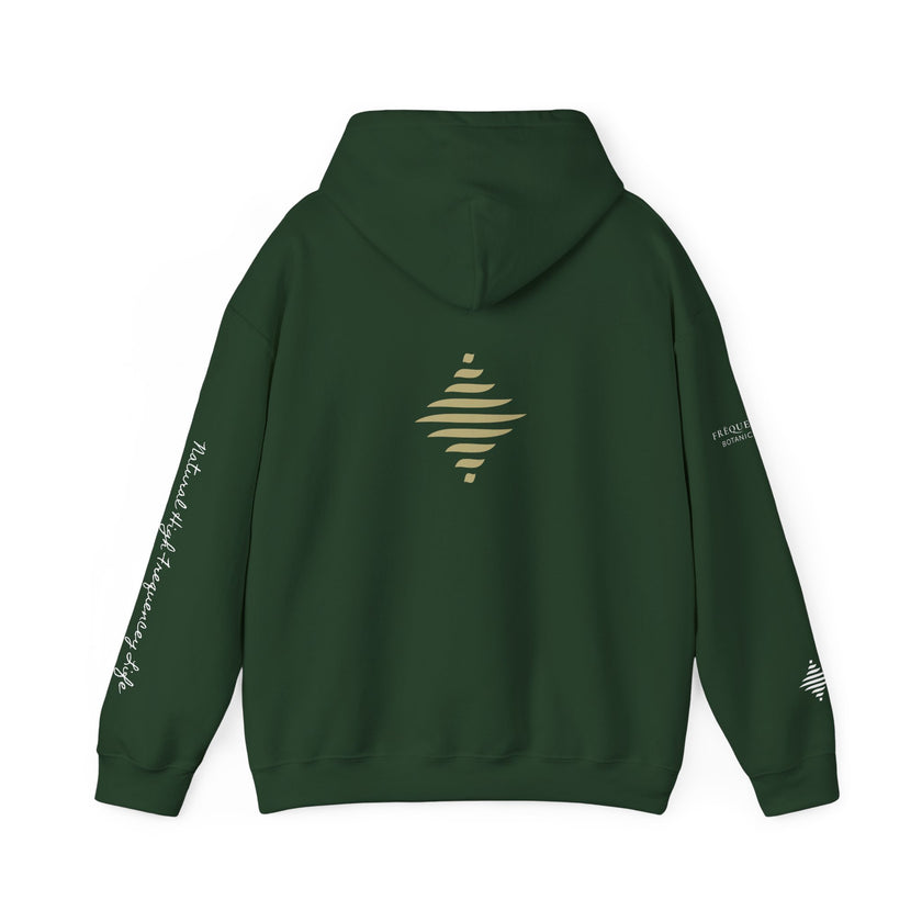Instinct 396 Hz Star Logo Hoodie | Frequency Botanical Minimalist Design