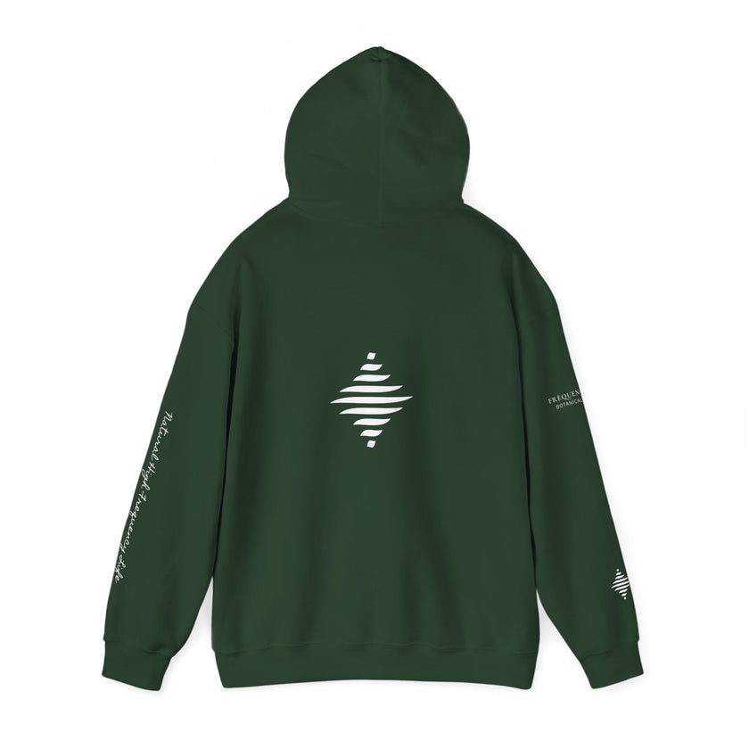 Inspire 965 Hz Star Logo Hoodie | Frequency Botanical Minimalist Design