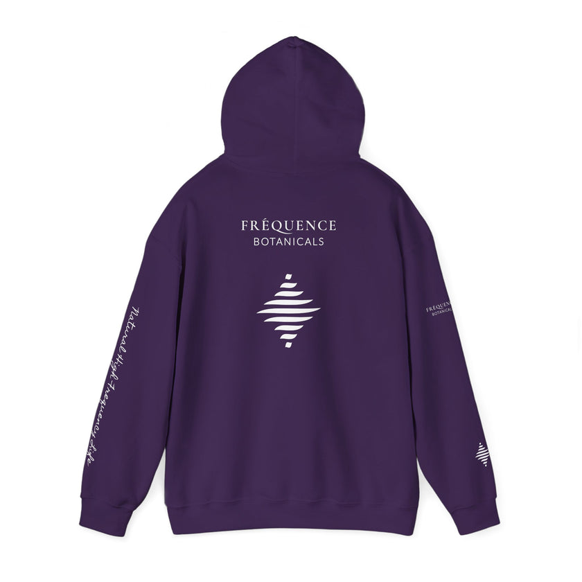 Express 741 Hz Star Logo Hoodie | Frequency Botanical Minimalist Design
